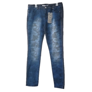 HIGHWAY JEANS blue camo with black on back, NWT, Size junior 13